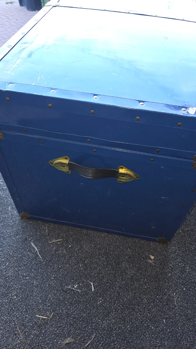 Blue Vintage Style Storage Trunk - large - photo 3