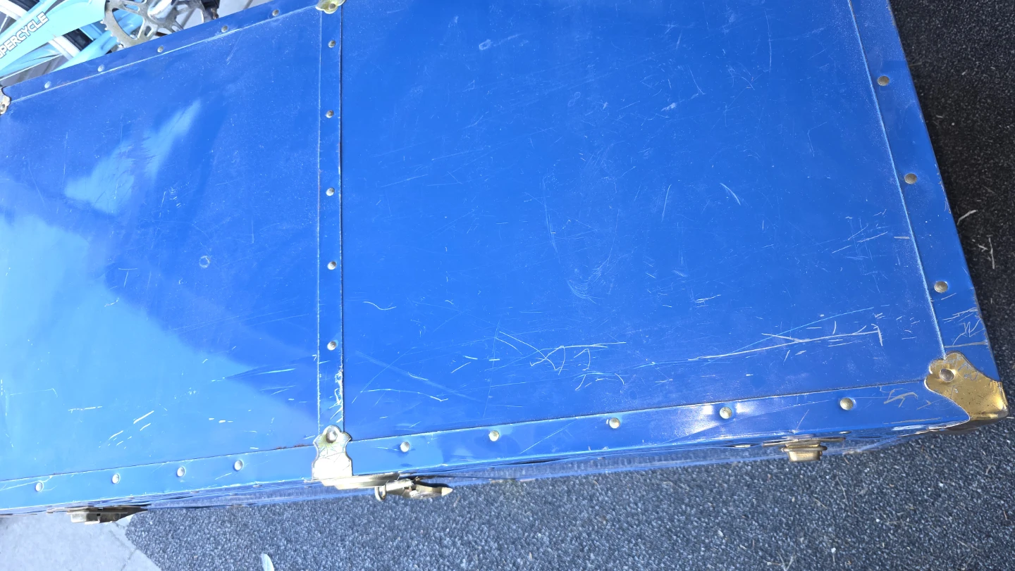 Blue Vintage Style Storage Trunk - large - photo 4