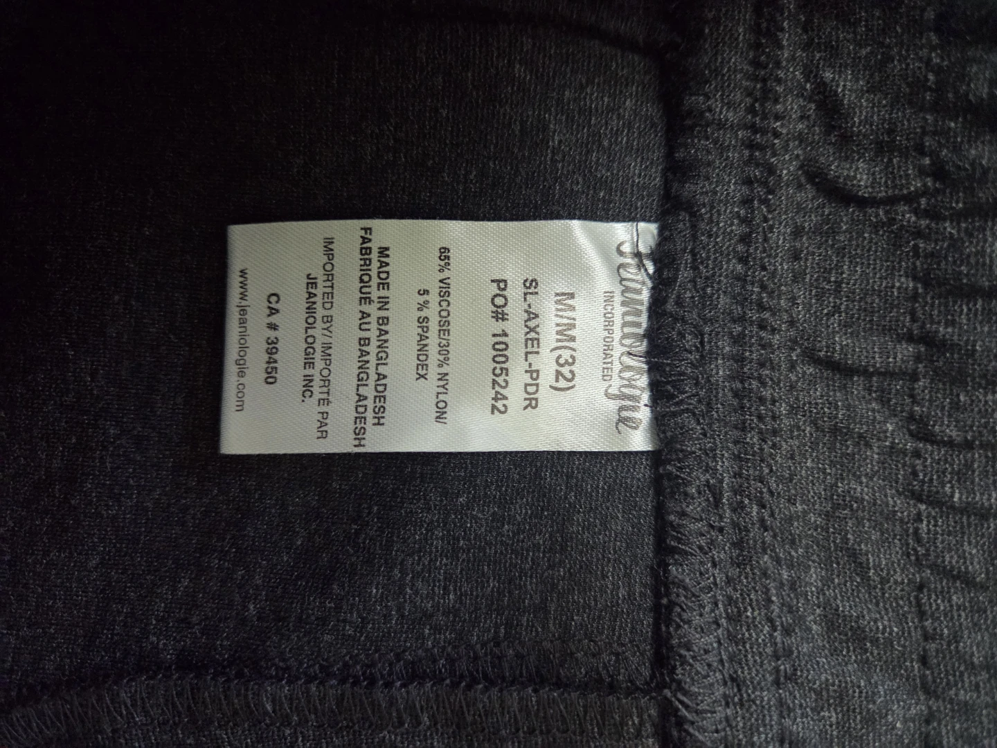 Jeanologie Joggers M(32) Charcoal - photo 3