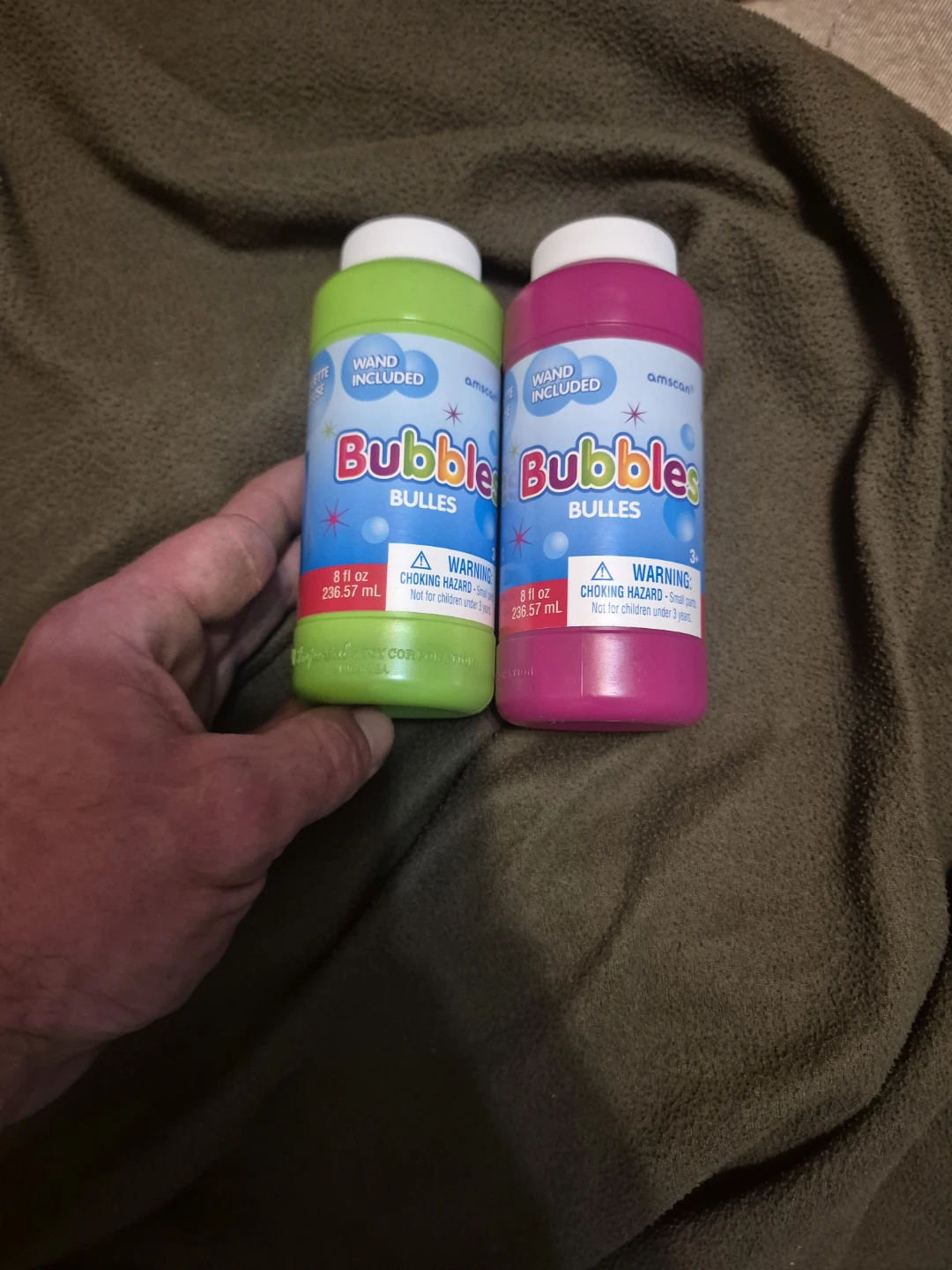 2 Pack Bubble Bottles with Wands