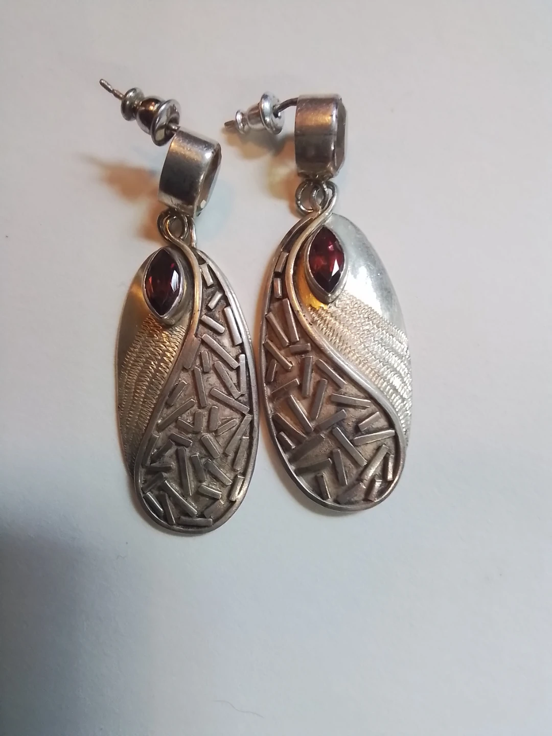 Rare Signed SUARTI Balinese .925 Silver Multi-Gem Drop Earrings - photo 3