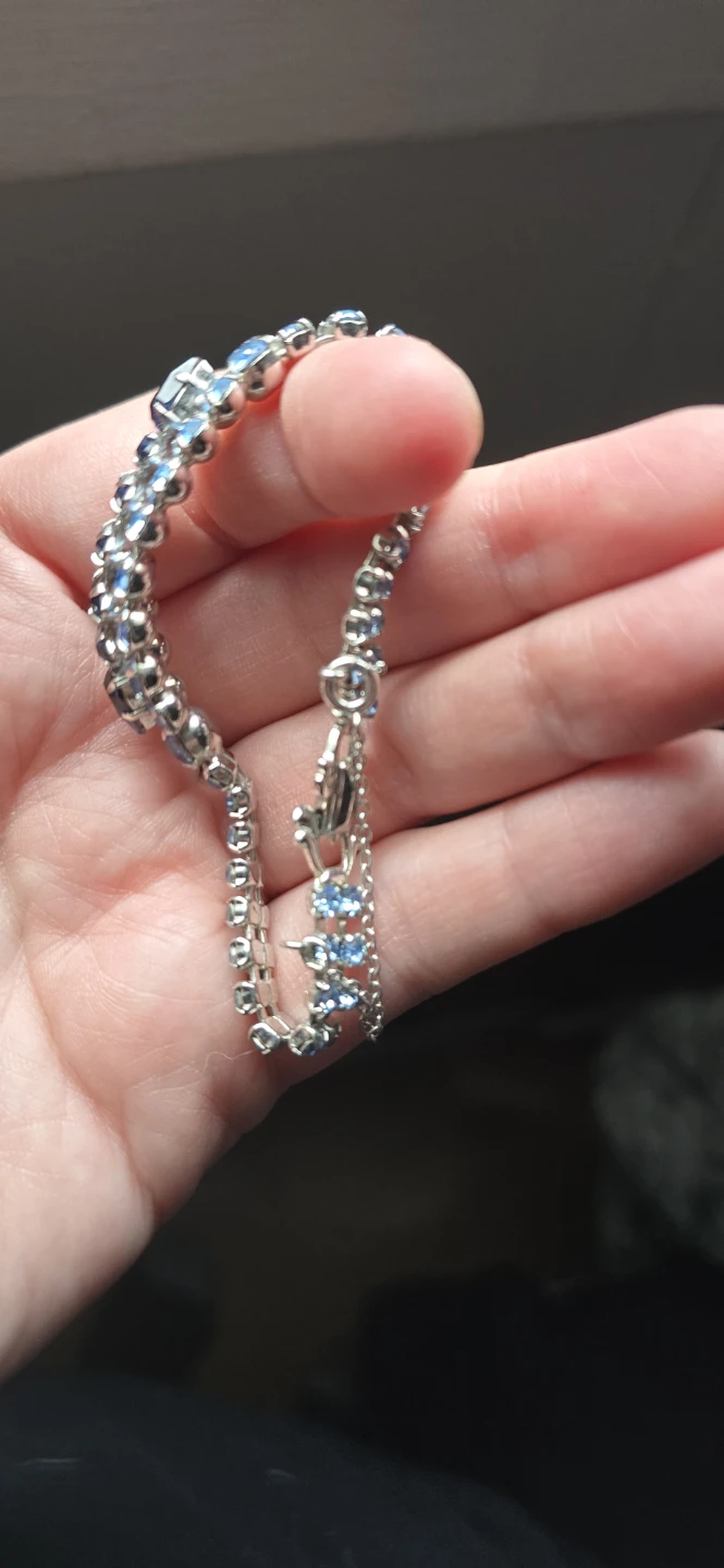 Vintage sherman Blue Crystal Bracelet - photo 2