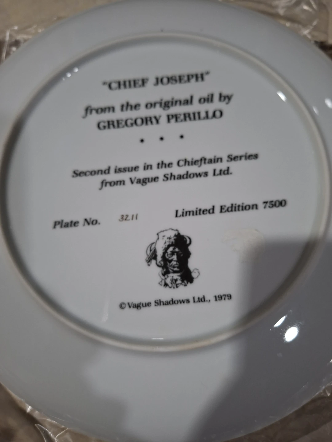 Chief Joseph Collector Plate - Limited Edition 7500 - photo 2