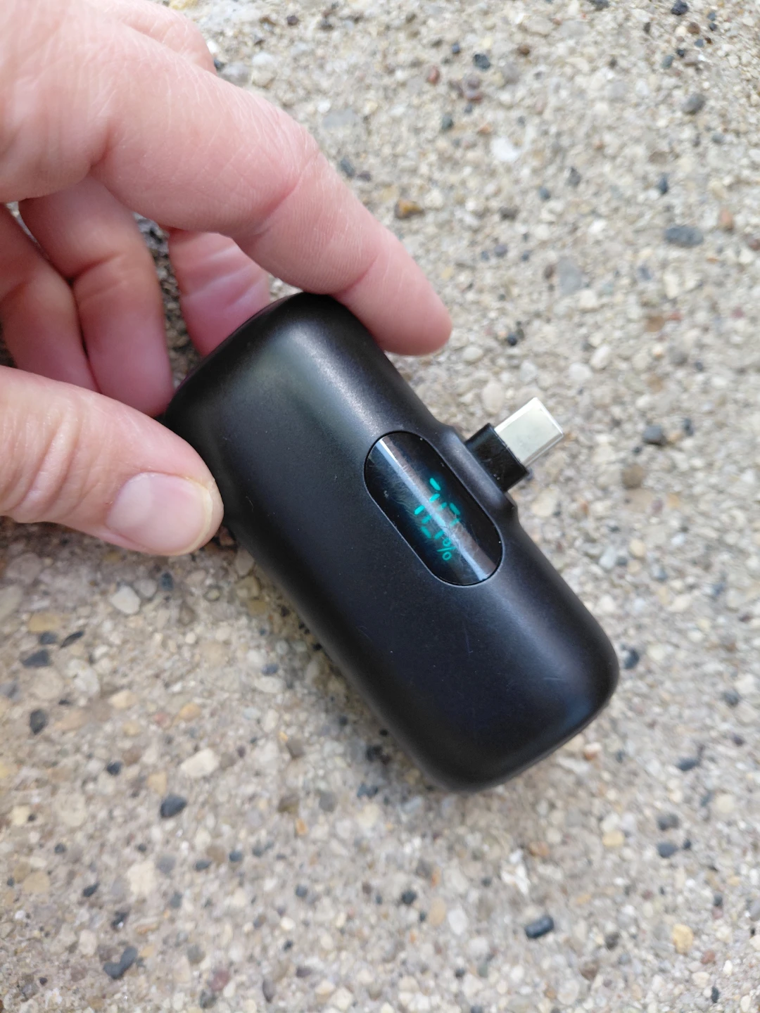 Black USB-C Portable Charger / Power Bank