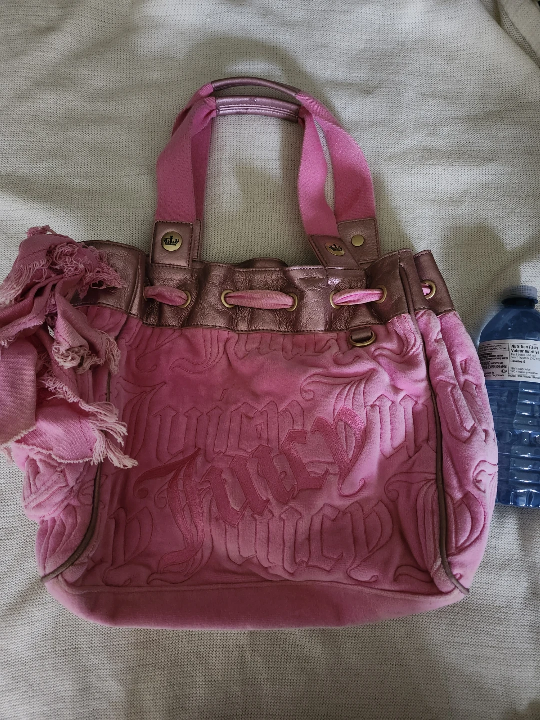 Juicy Couture Pink Velour Bag Very Rare