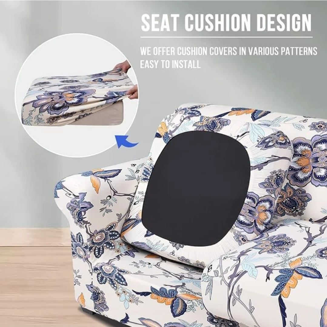 Floral Pattern Loveseat Couch Cover - photo 4