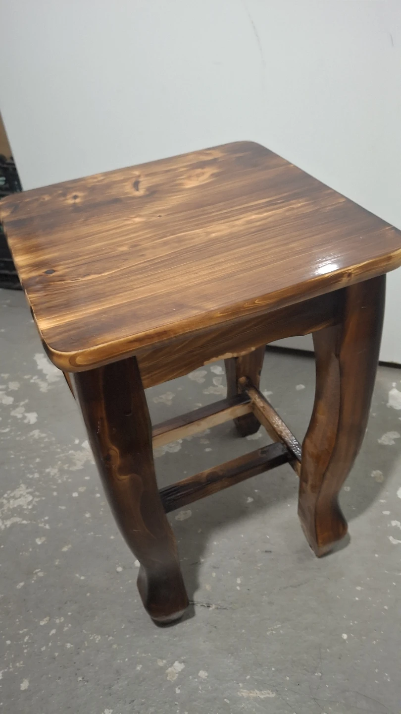 Rustic Wooden Stool 26x26x42cm
