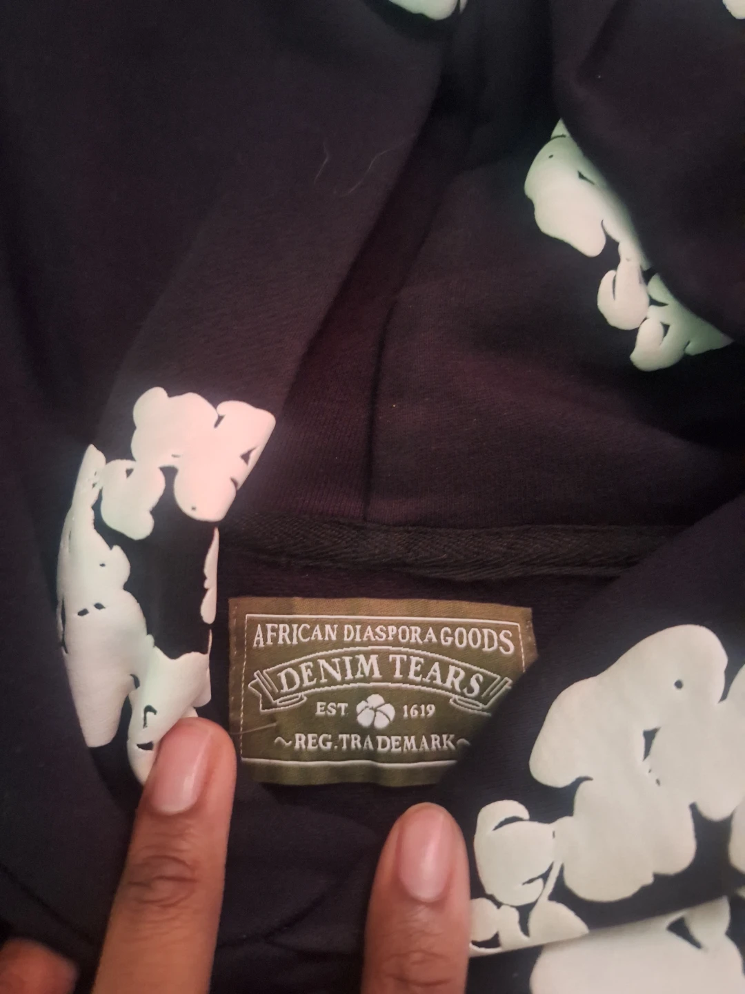 Denim Tears Black Hoodie - photo 2