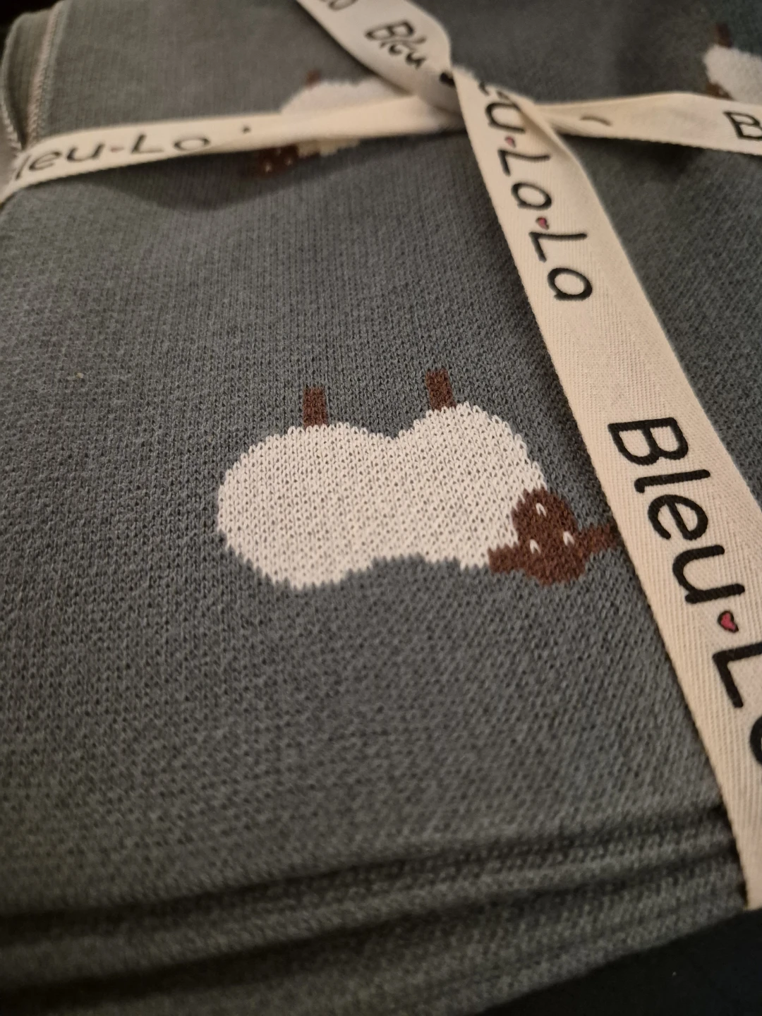 Bleu La La Sheep Baby Blanket - photo 4
