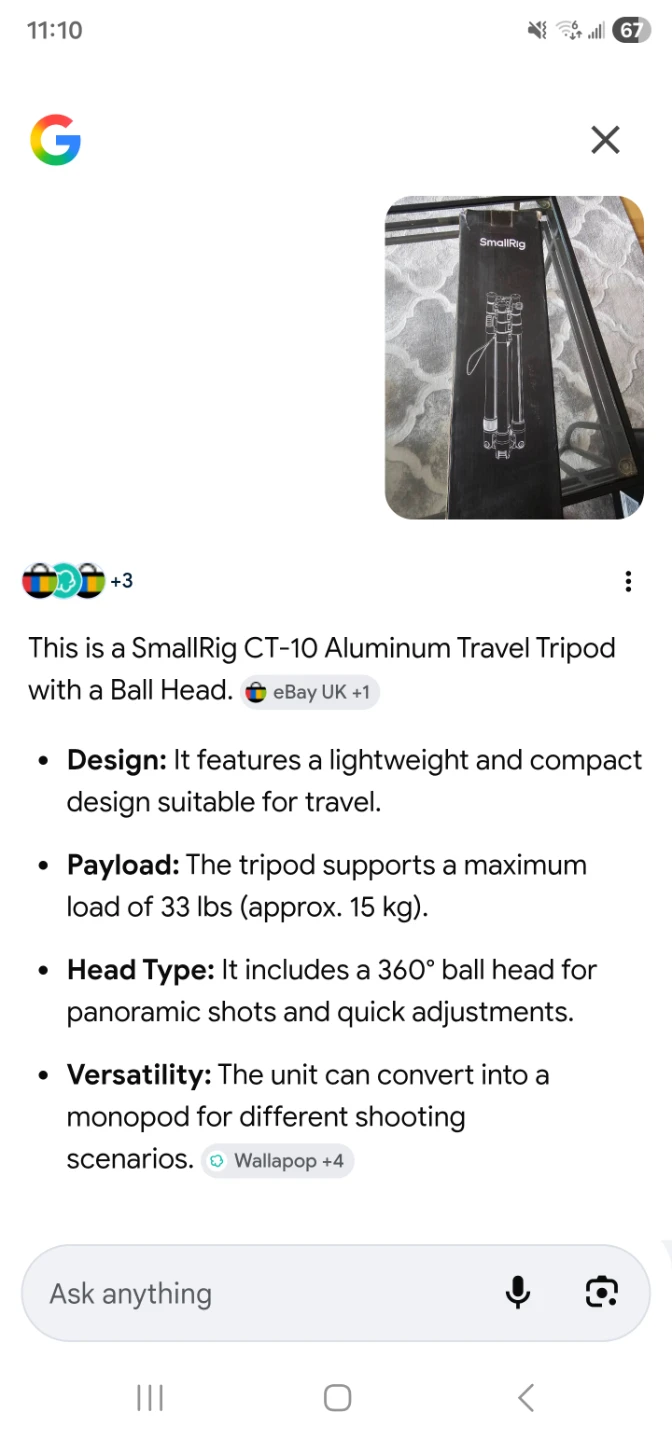 SmallRig C-10 Tripod - photo 4