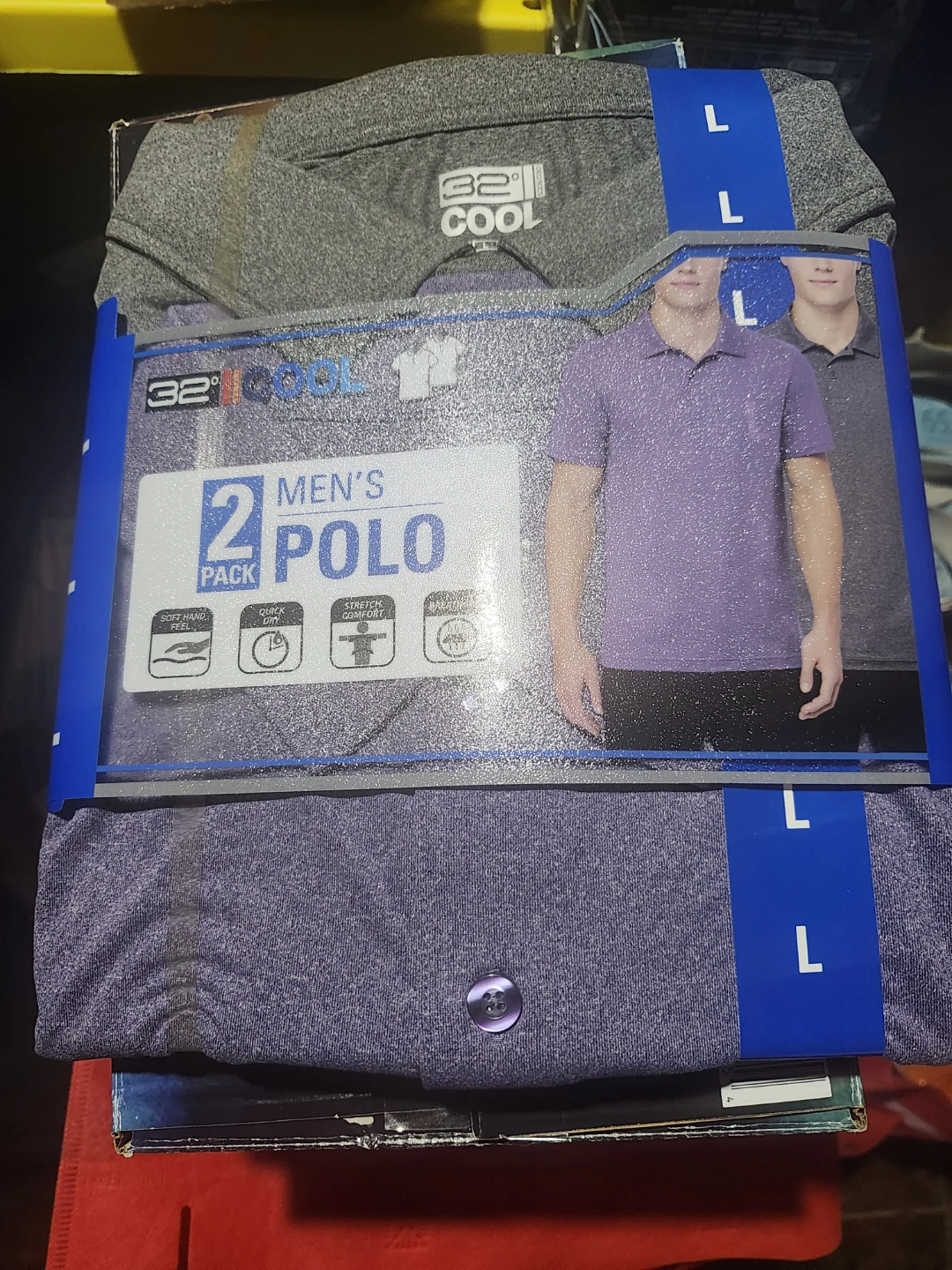 32 Degrees Men's 2 Pack Polo Shirts