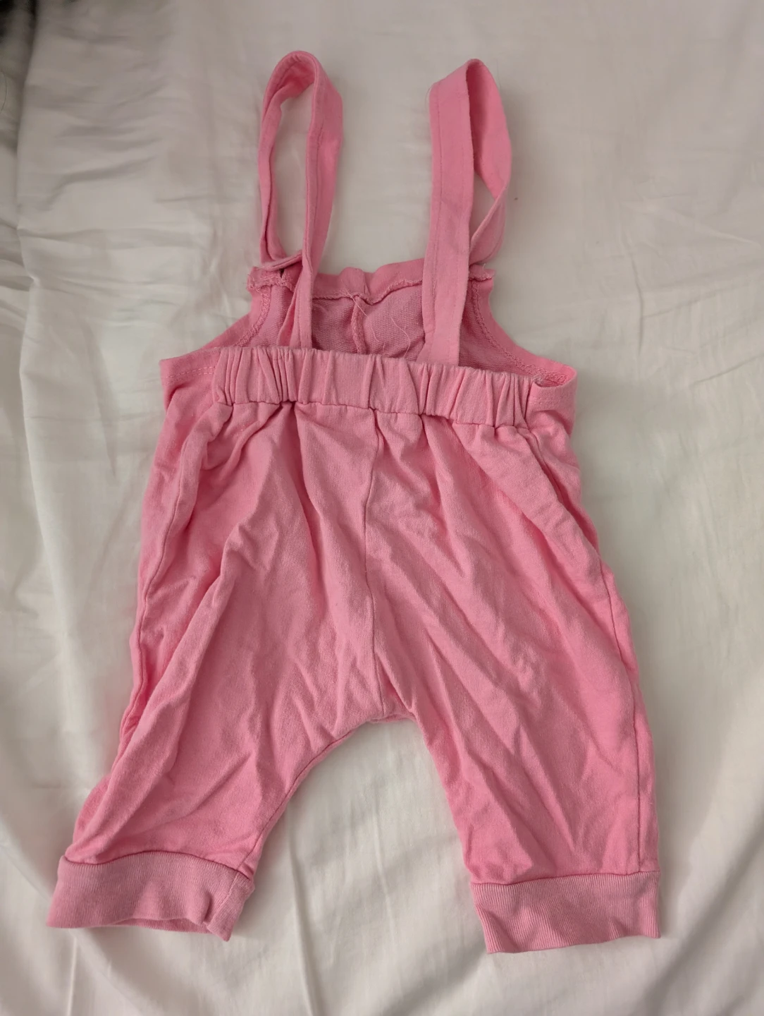 Cute Pink Bear Overalls for Baby Kids Clothes ptp 9" - photo 2