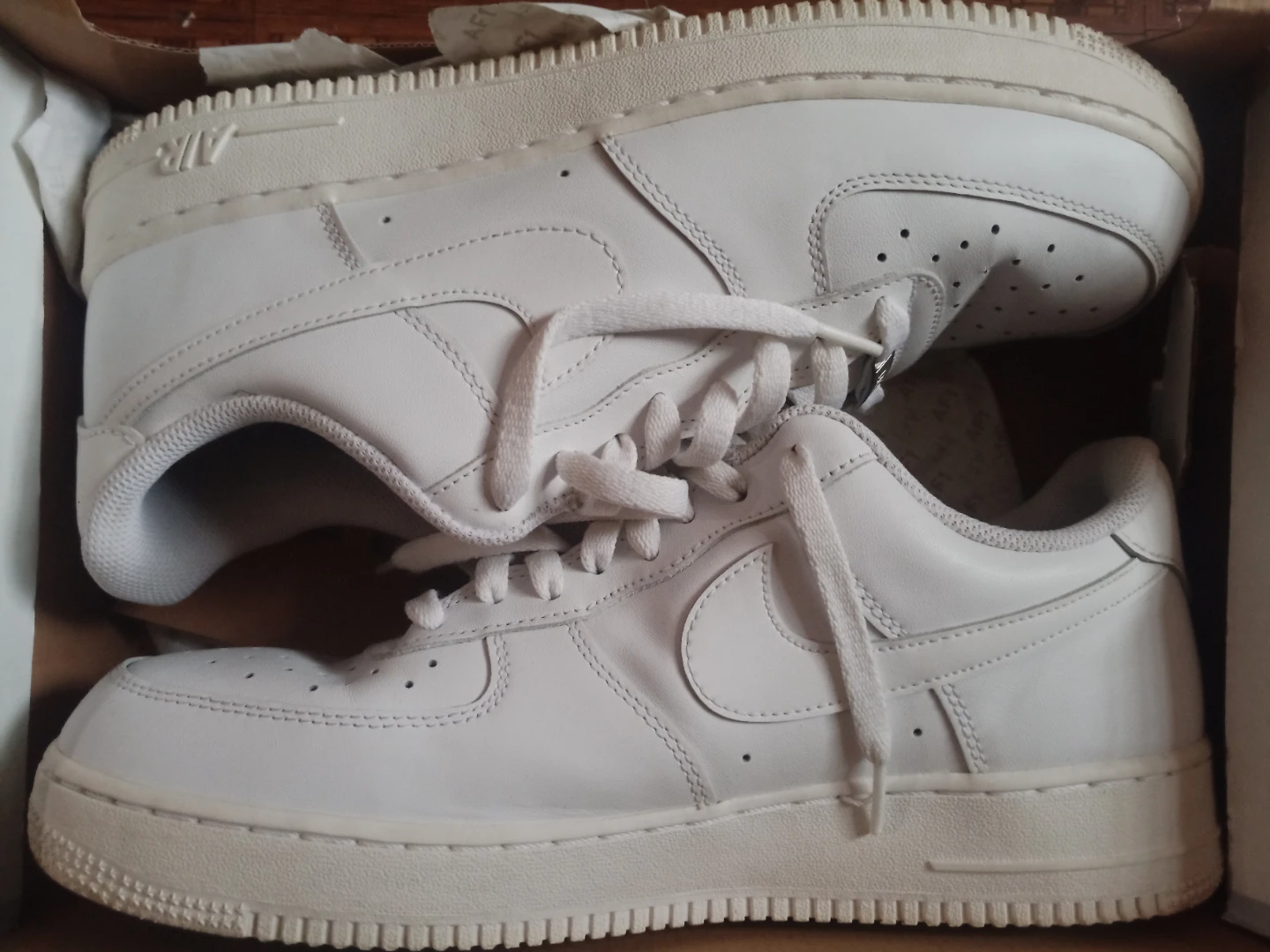 Nike Air Force 1 Low White Leather Sneakers
