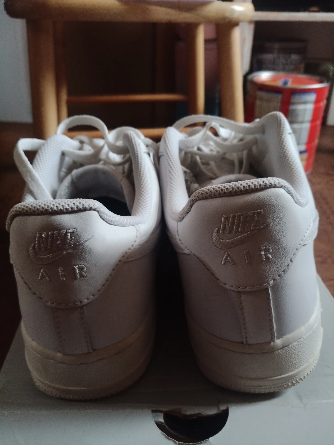 Nike Air Force 1 Low White Leather Sneakers - photo 3