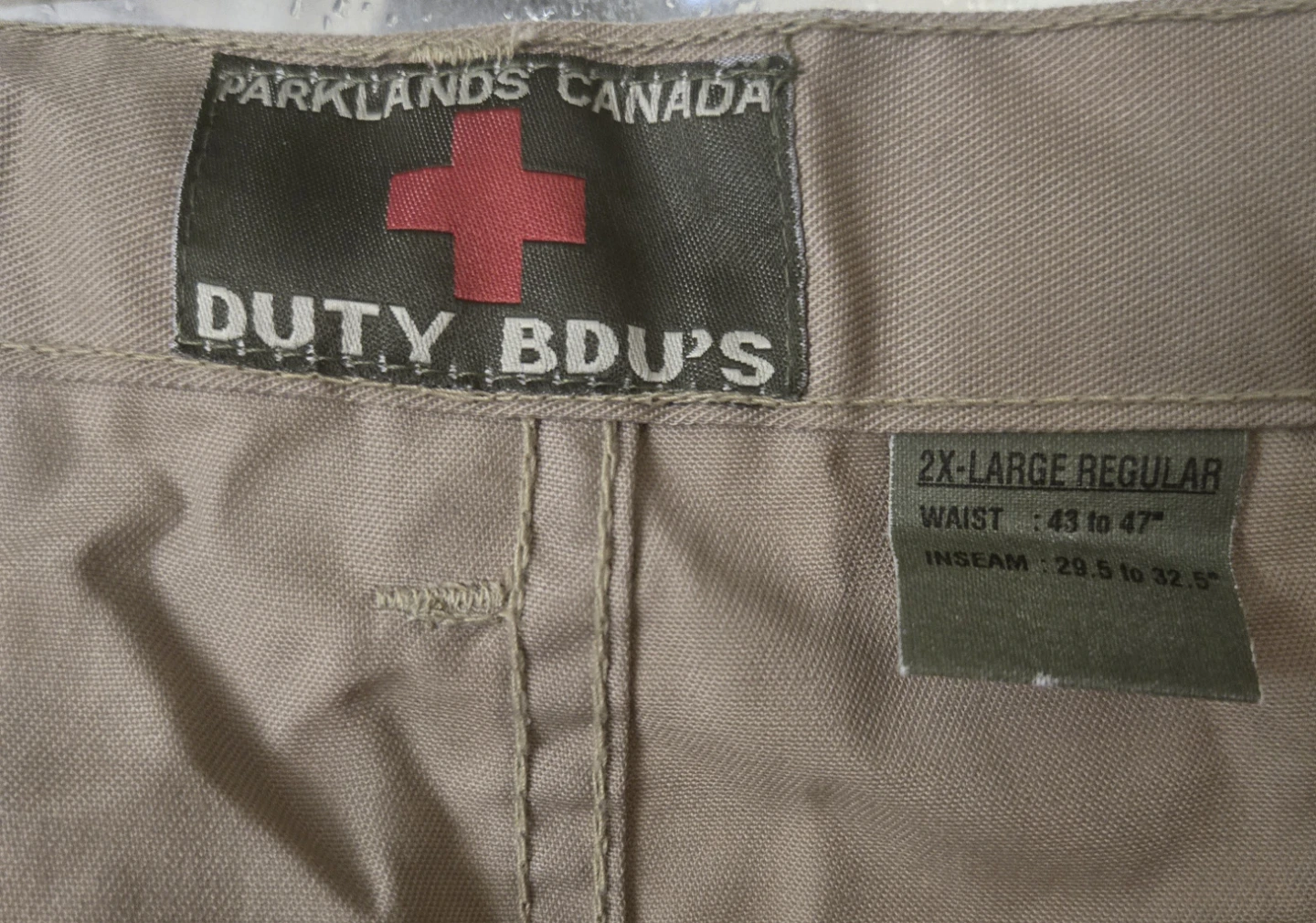Men's Parklands Canada Duty BDU beige cargo pants. BNWT. XXL. - photo 4