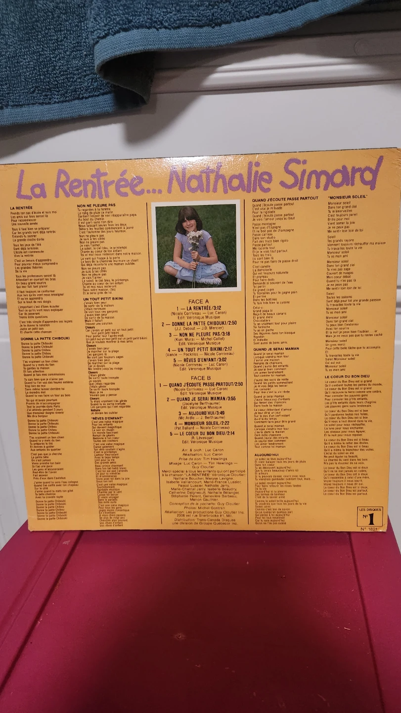 La Rentree... Nathalie Simard Vinyl Record - photo 2