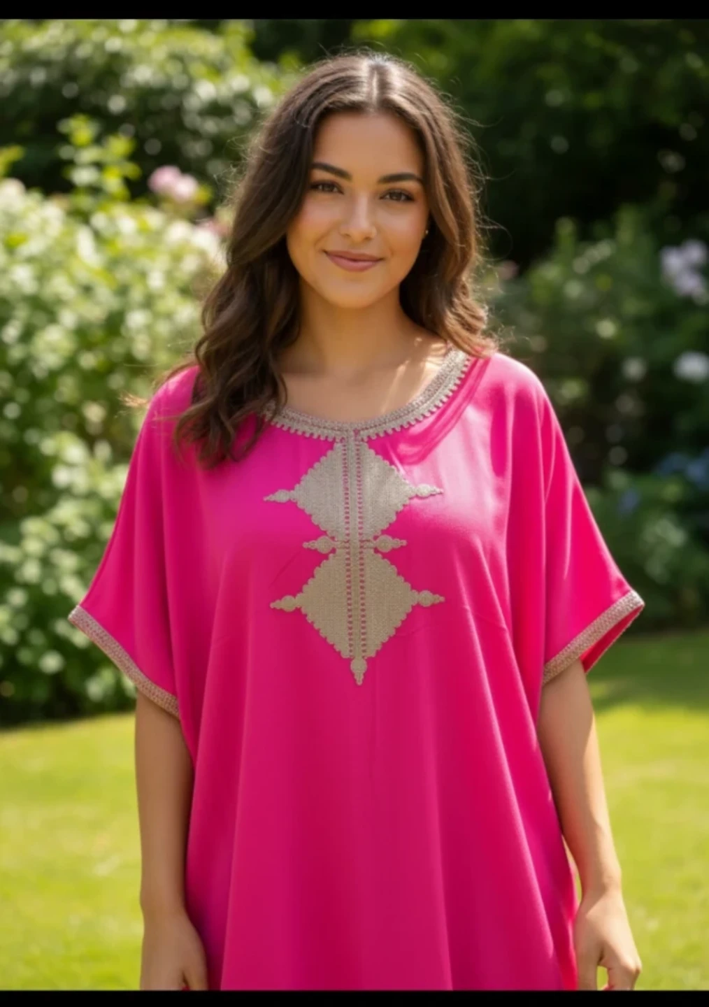 Embroidered Kaftan-Gandoura Tops - Various Colours
