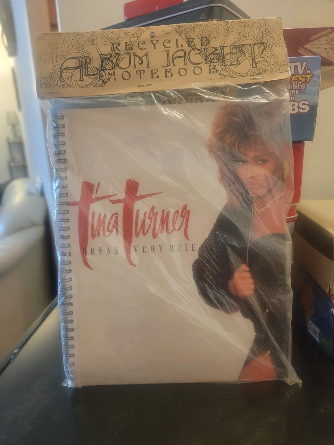 Tina Turner recycled album jacket notebook