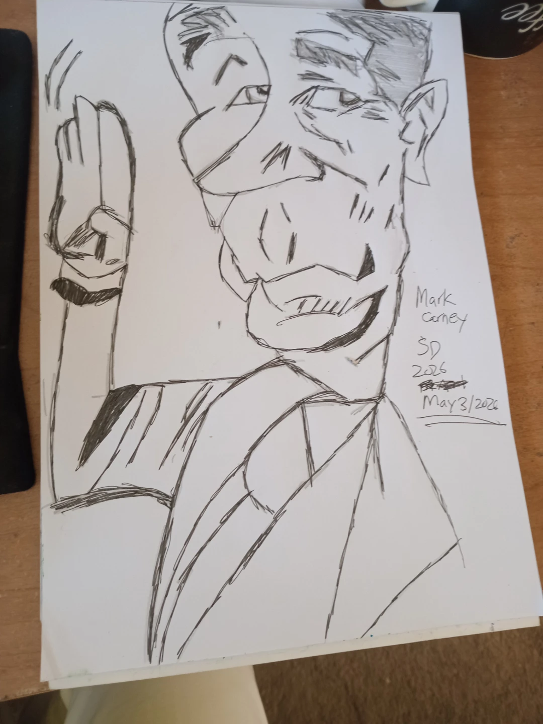 MARK CARNEY DRAWING ILLUSTRATION BY CUSTOM ARTIST - photo 3