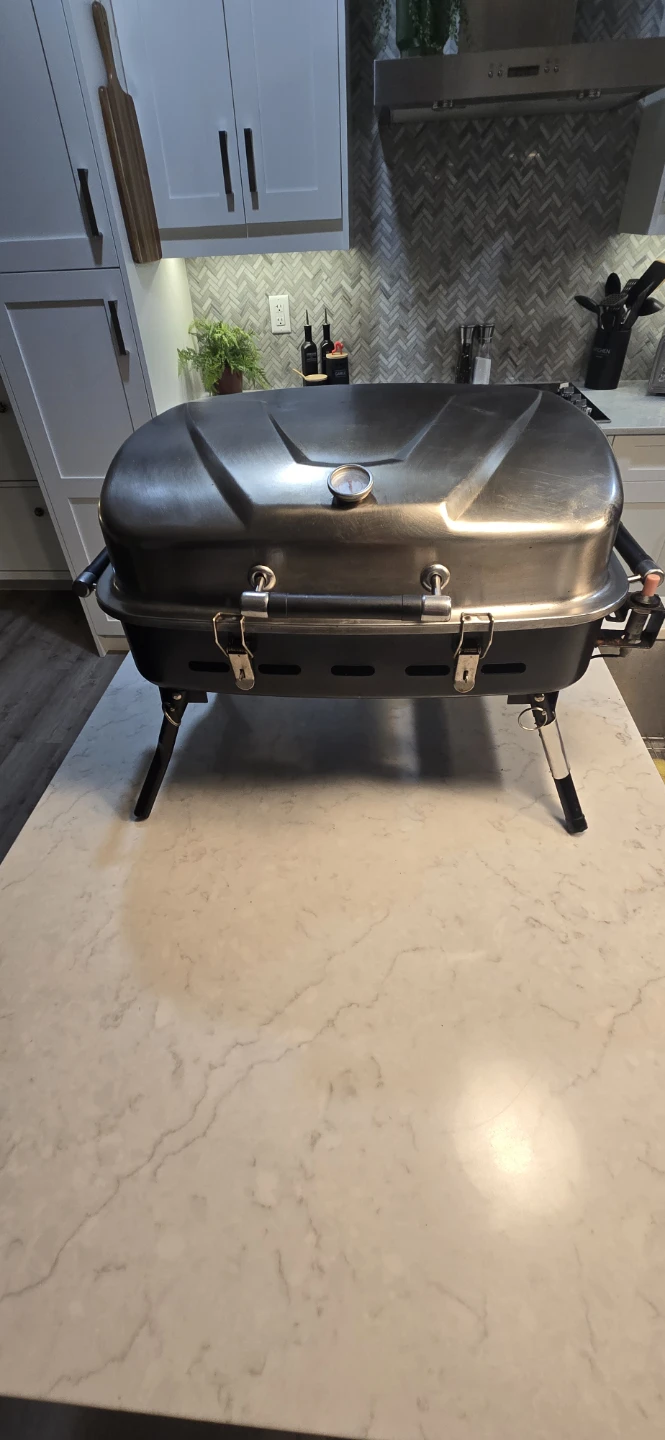 Portable Propane Grill with Thermometer