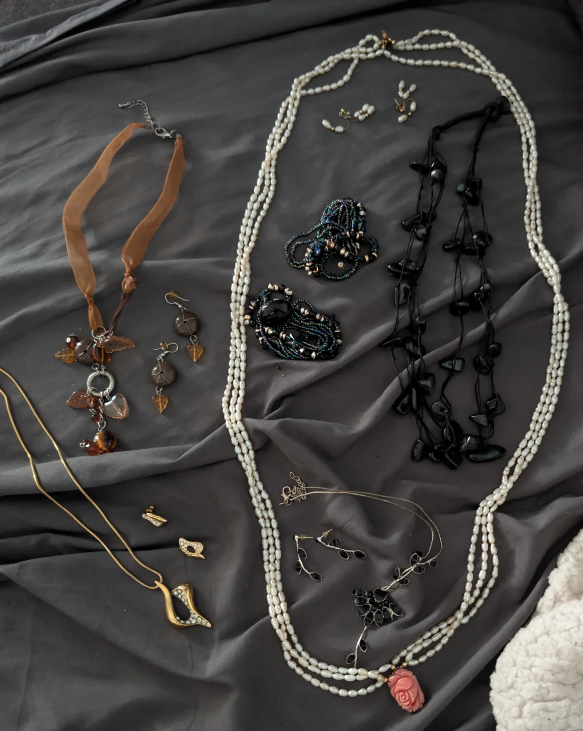 5 Assorted Necklace and Earring Sets 15 pieces