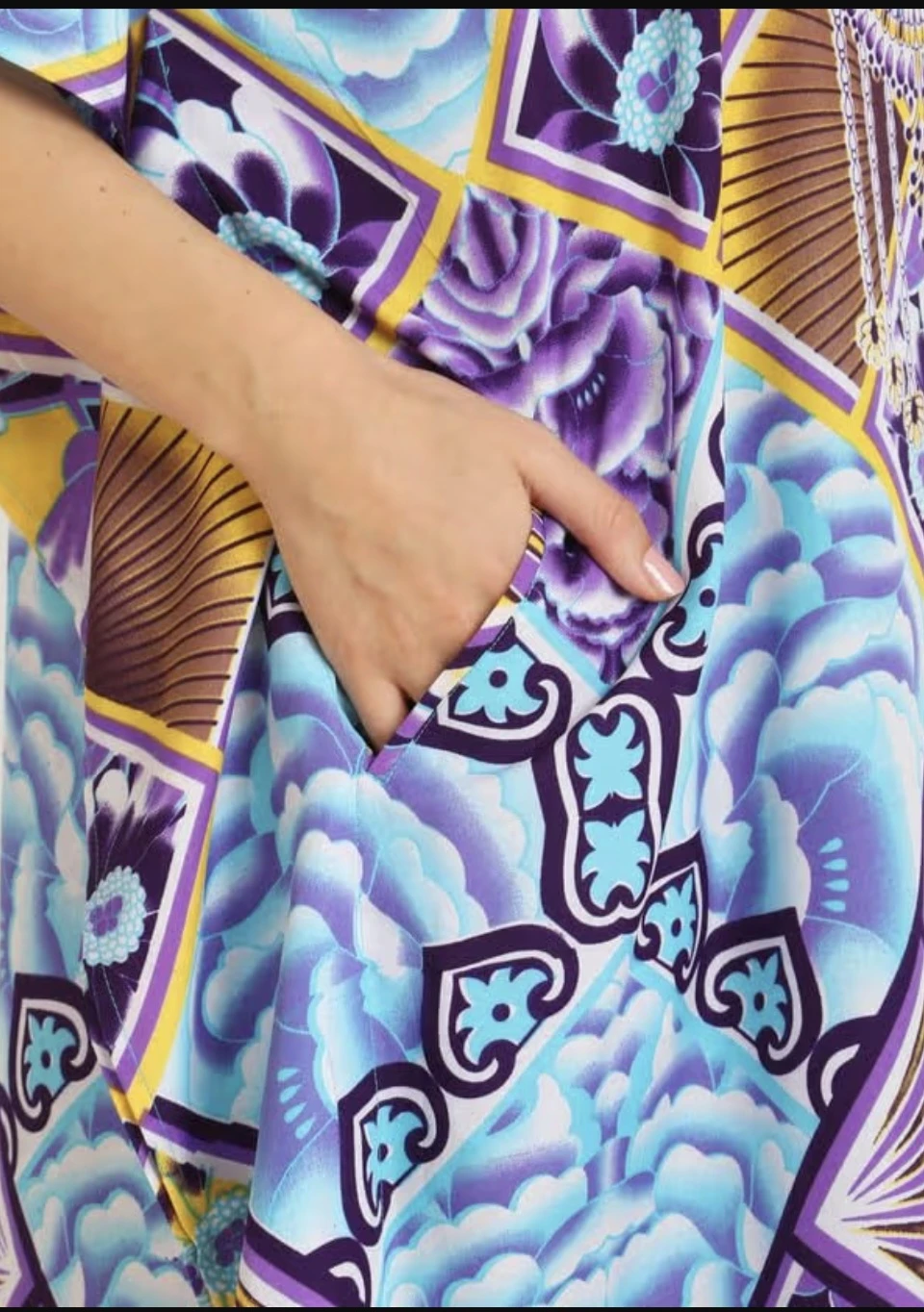Women's Long Kaftan Dress - photo 4