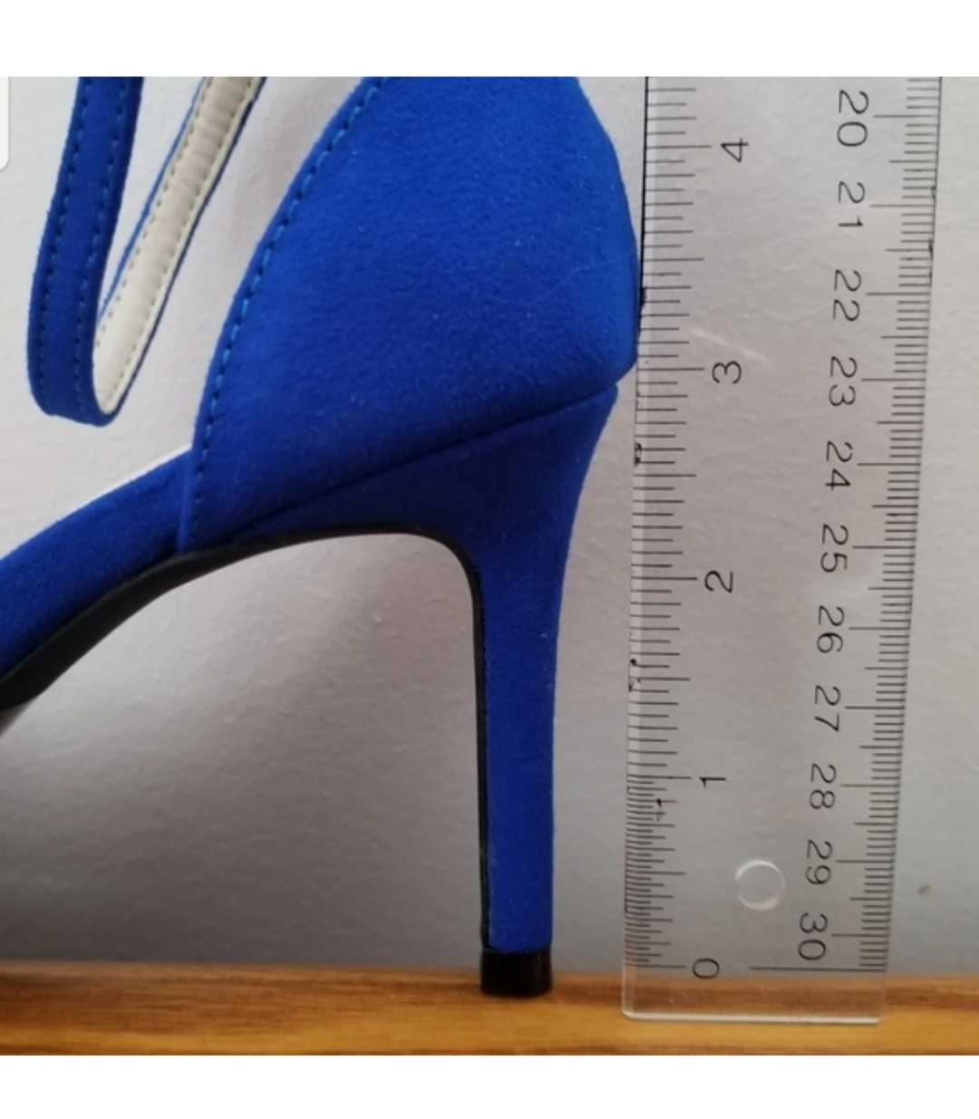 NEW Qupid Royal Blue Suede Ankle Strap Heels 5.5 - photo 4