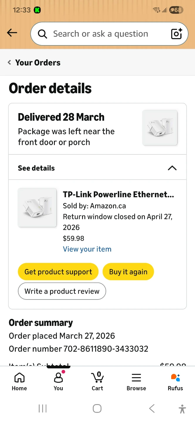 TP-Link AV1000 Gigabit Power