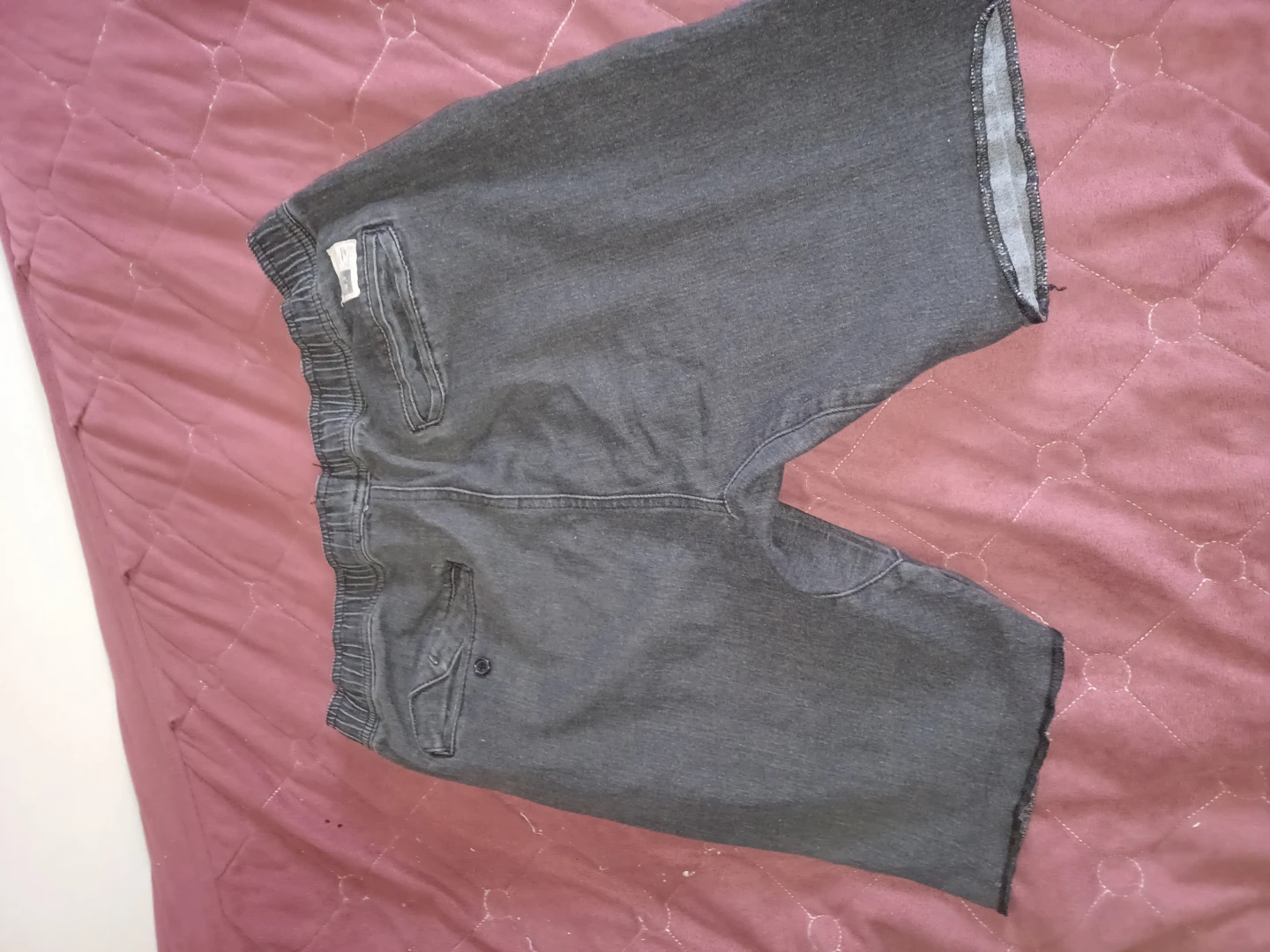 RA Black Denim Shorts - photo 2