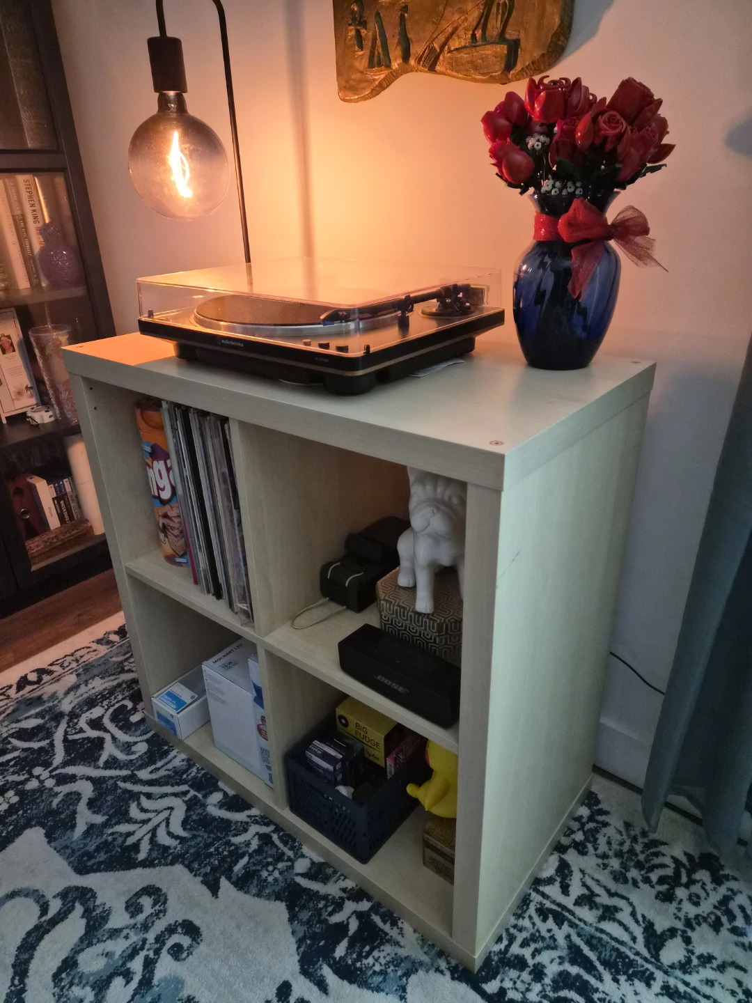 IKEA KALLAX Shelf Unit - White Stained Oak Effect - photo 3
