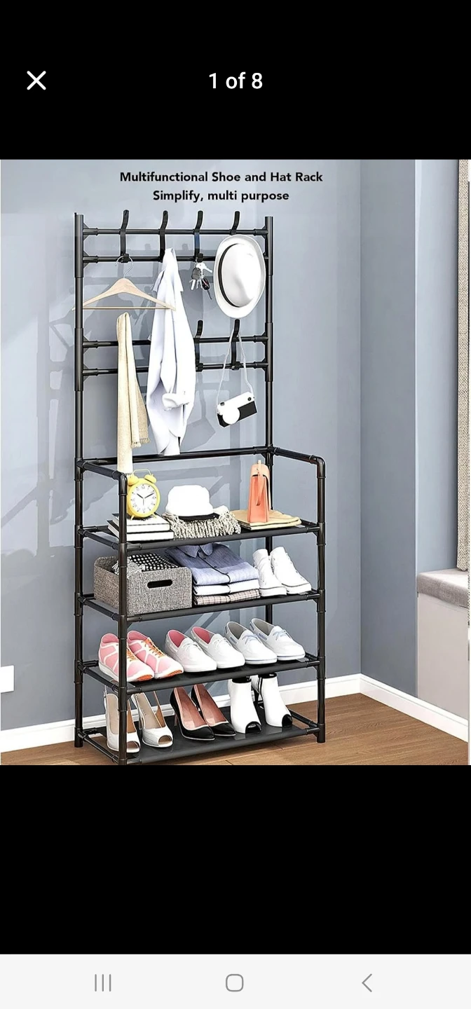 Multifunctional Shoe and Hat Rack