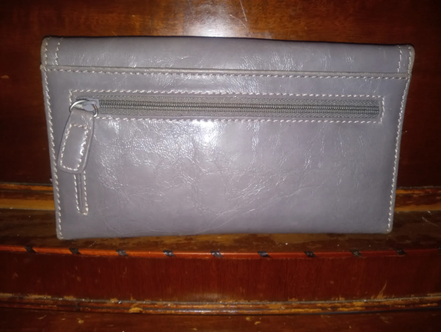 Nine West Gray Faux Leather Clutch Wallet - photo 2