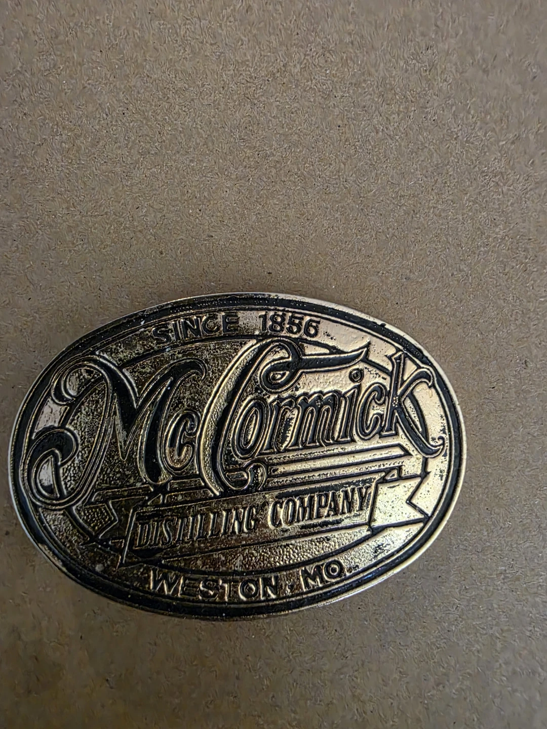McCormick Distilling Company Belt Buckle
