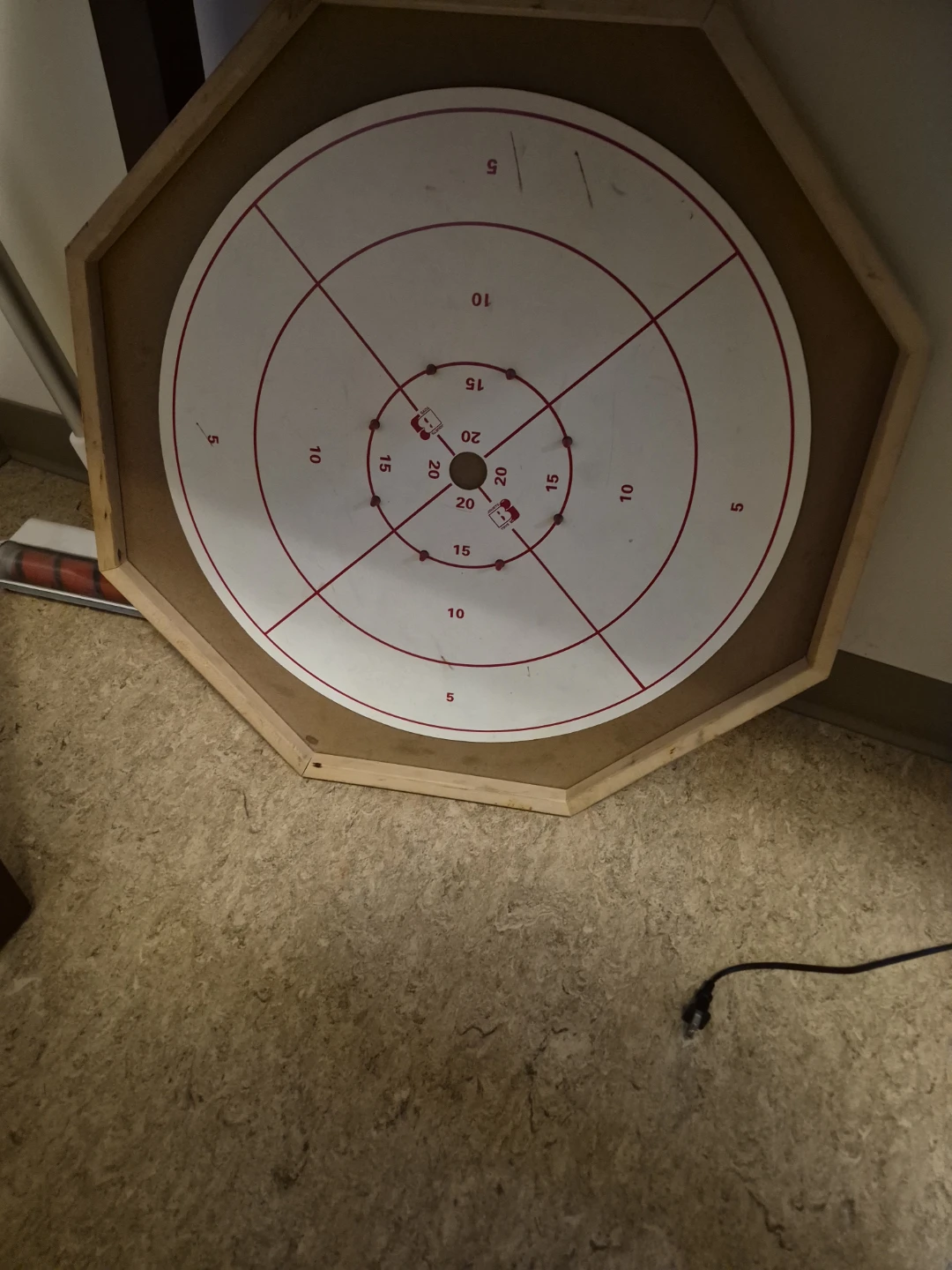 Wooden Skittles Game Board