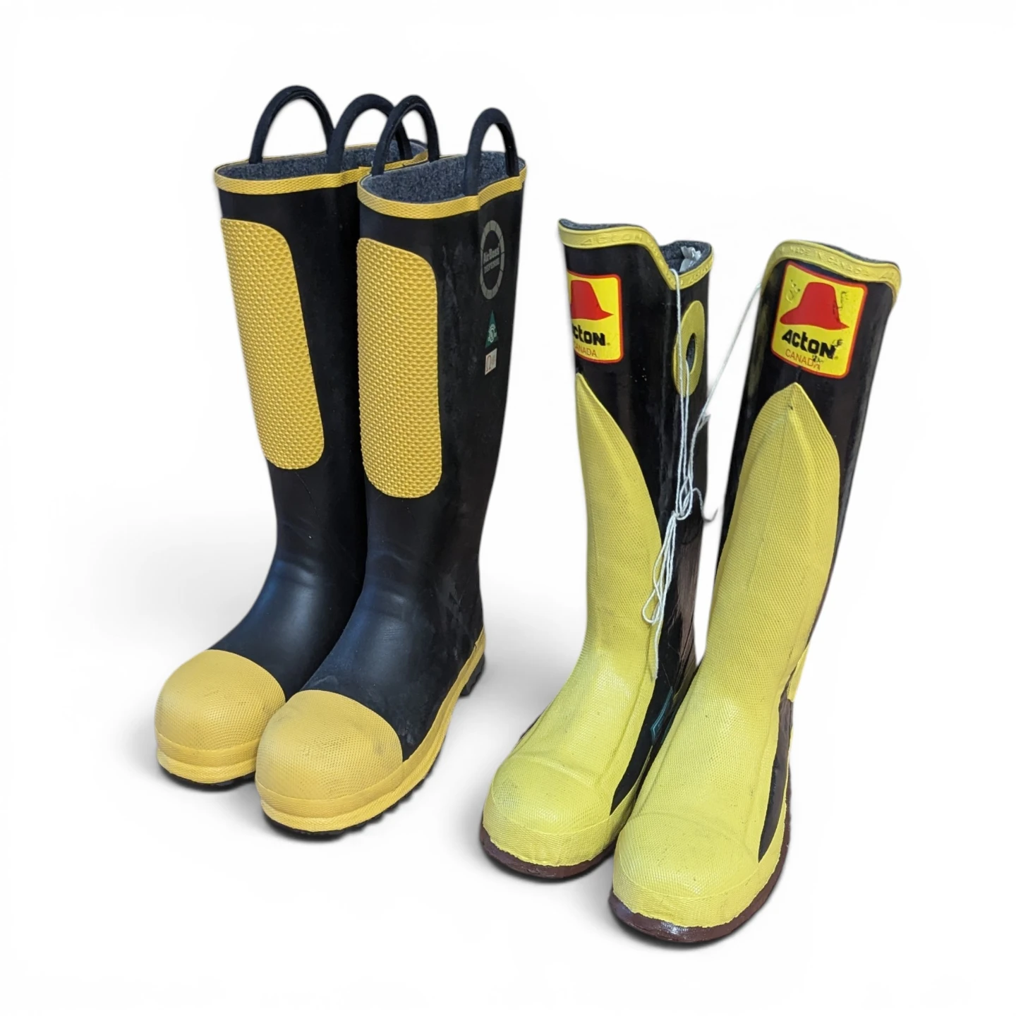 2 PAIR Durable firefighter boots. PRICE IS PER PAIR - photo 2