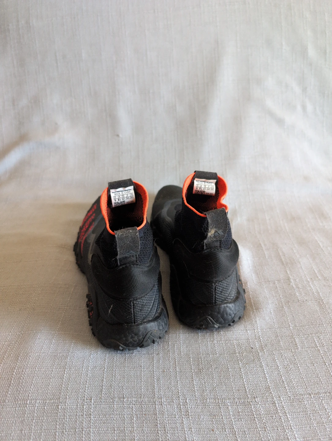 2x Adidas Predator Freak Laceless Black/Orange + Crocs Size 9 - photo 3