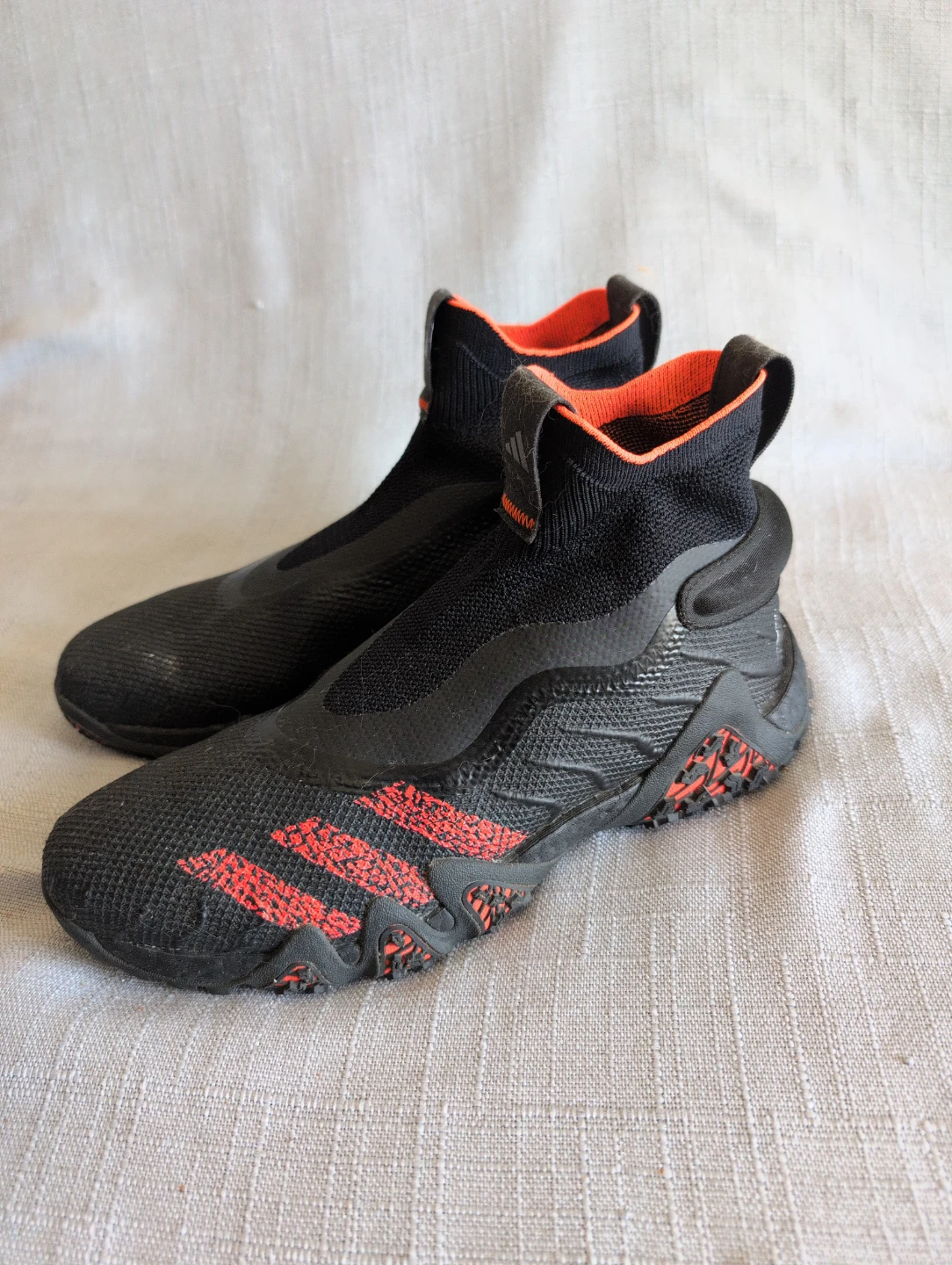 2x Adidas Predator Freak Laceless Black/Orange + Crocs Size 9 - photo 5