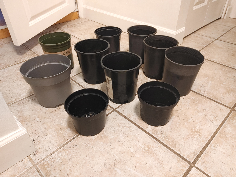 15 small flower pots all for $5