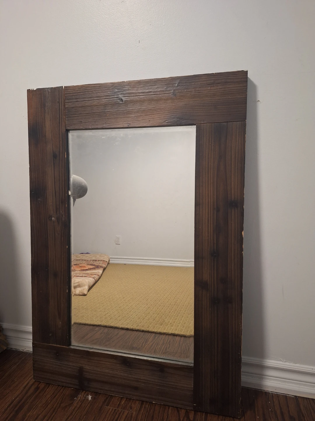 Rustic Wood Framed Mirror - photo 2