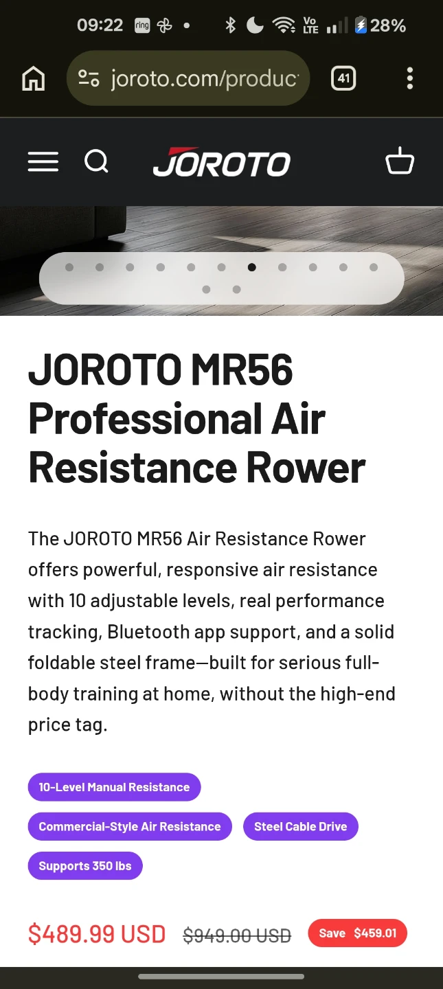 JOROTO Fitness Rower - photo 3