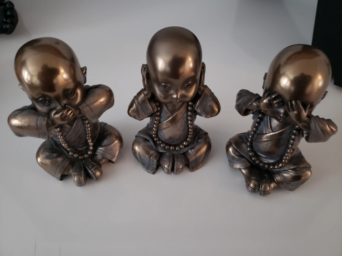 Set of 3 Monk Figurines
