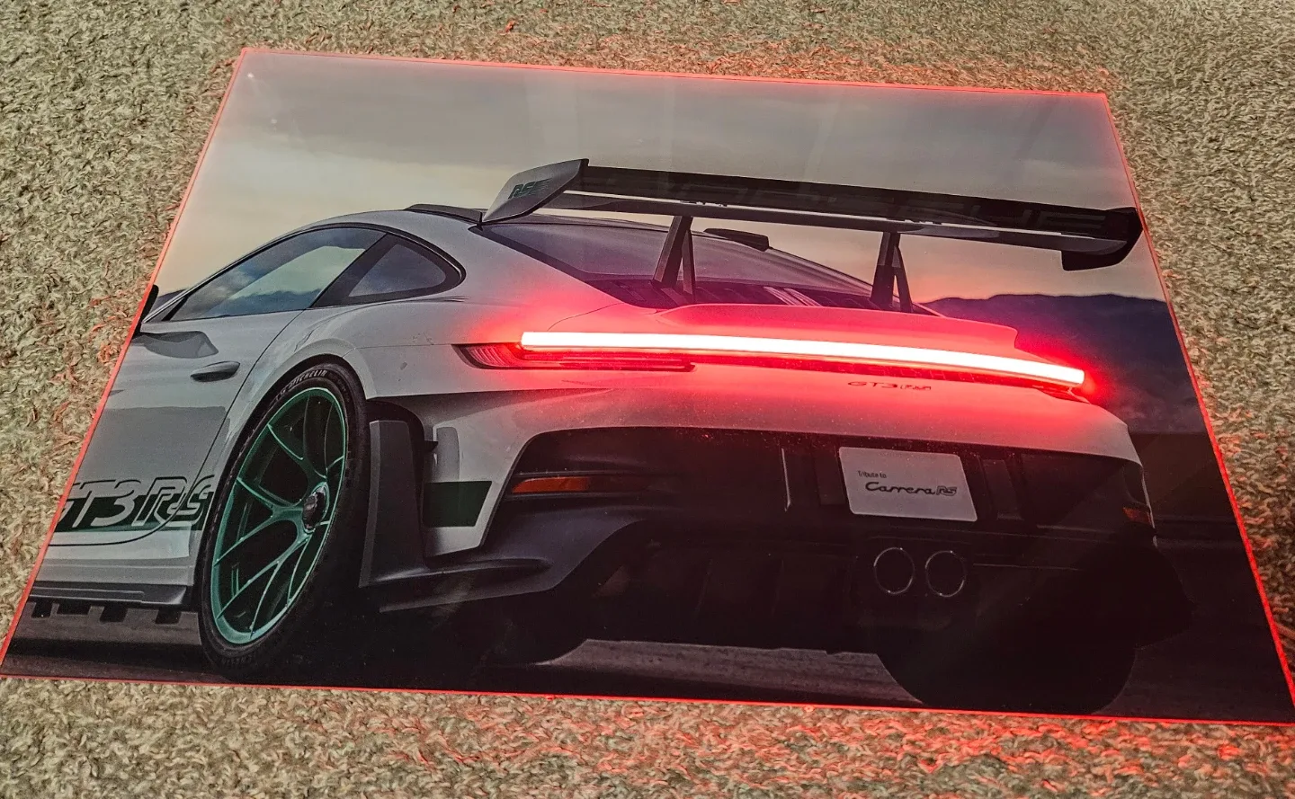 Porsche 911 GT3 RS LED Lighted Sign - photo 2