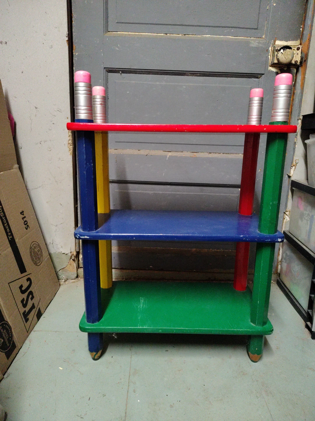 Kids Pencil Shelf Unit