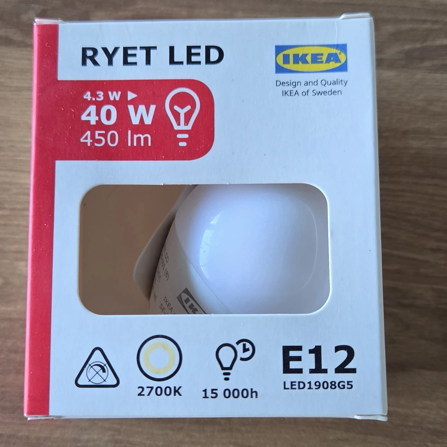 Free pickup: IKEA RYET LED Light Bulb E12