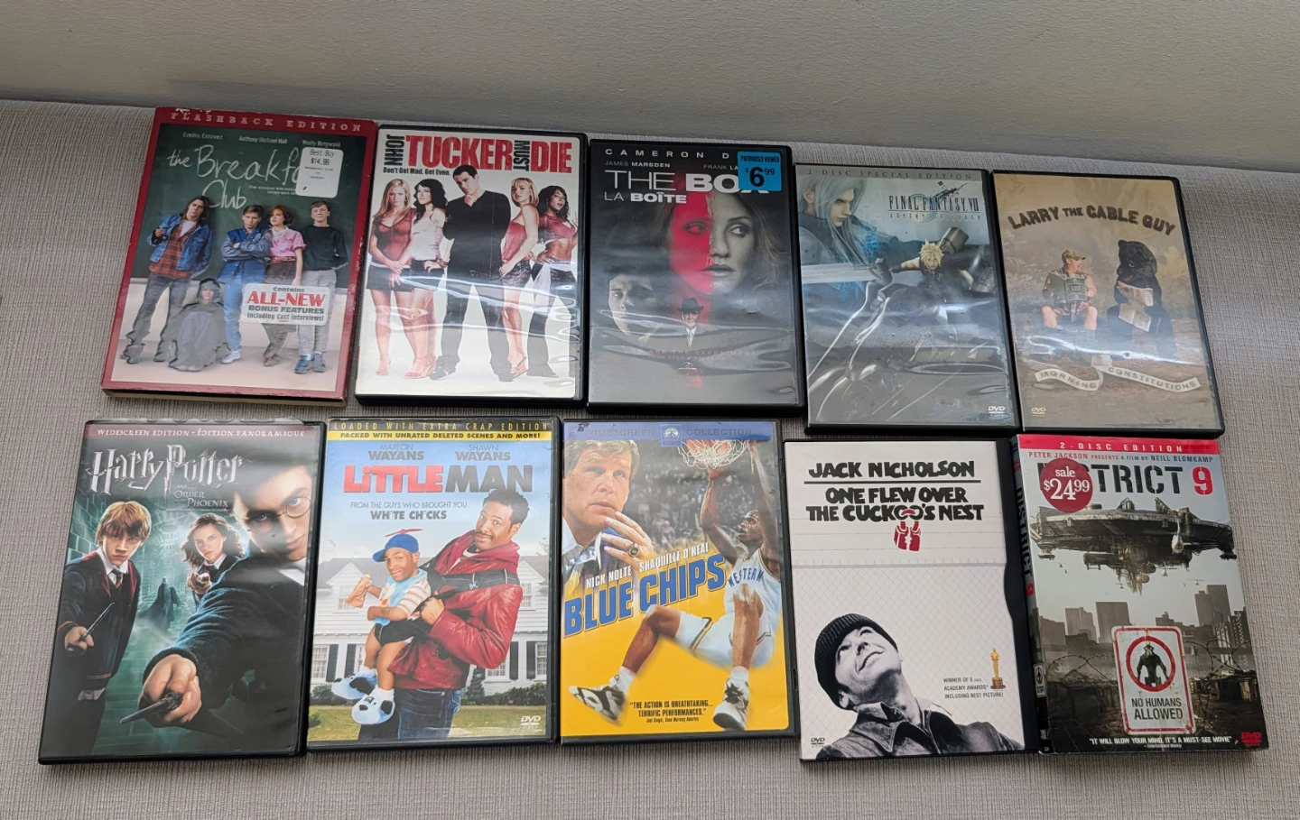 DVD Movie Collection (10 Total)