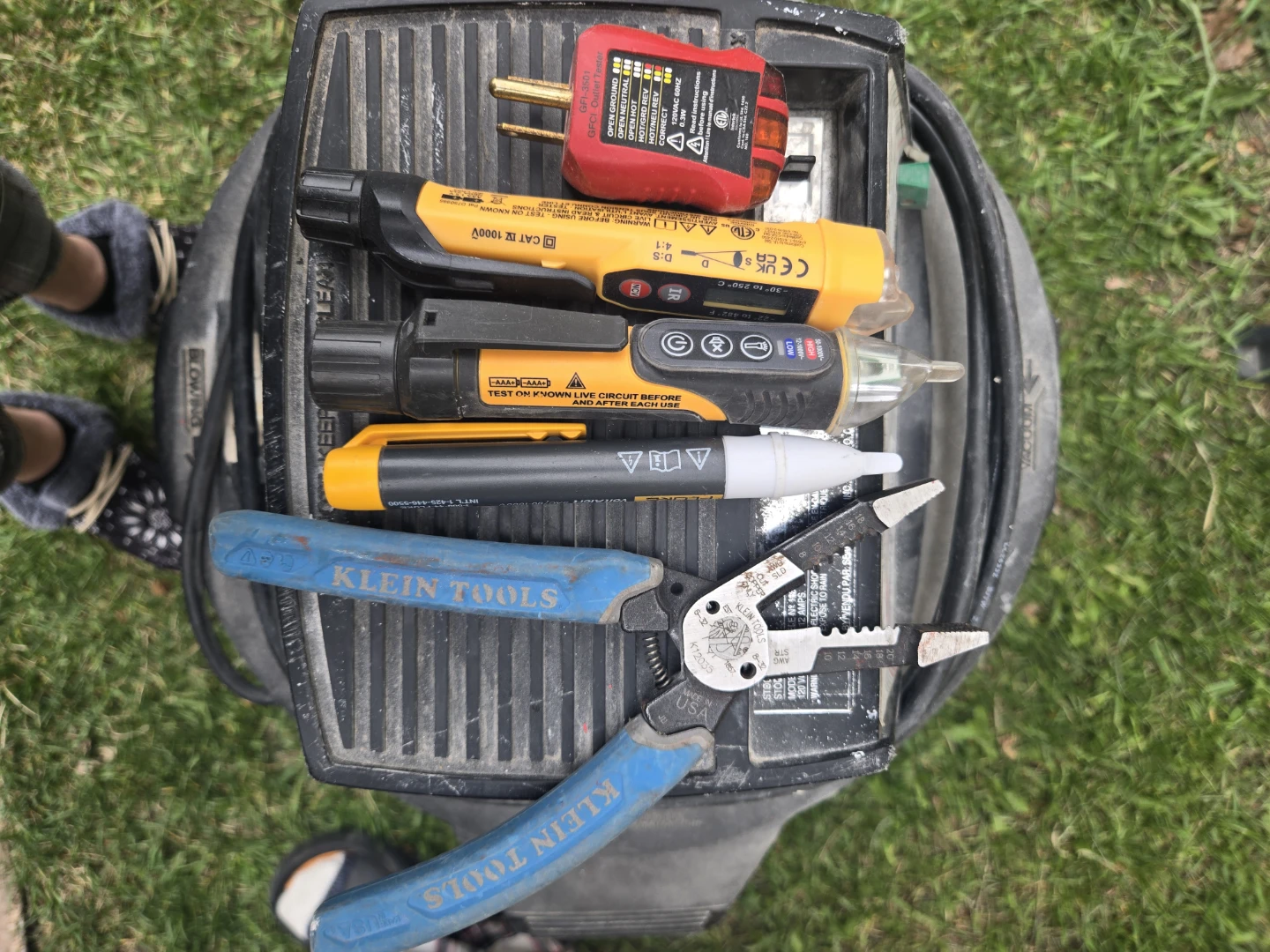 Klein Tools Electrical Testers and Pliers Set