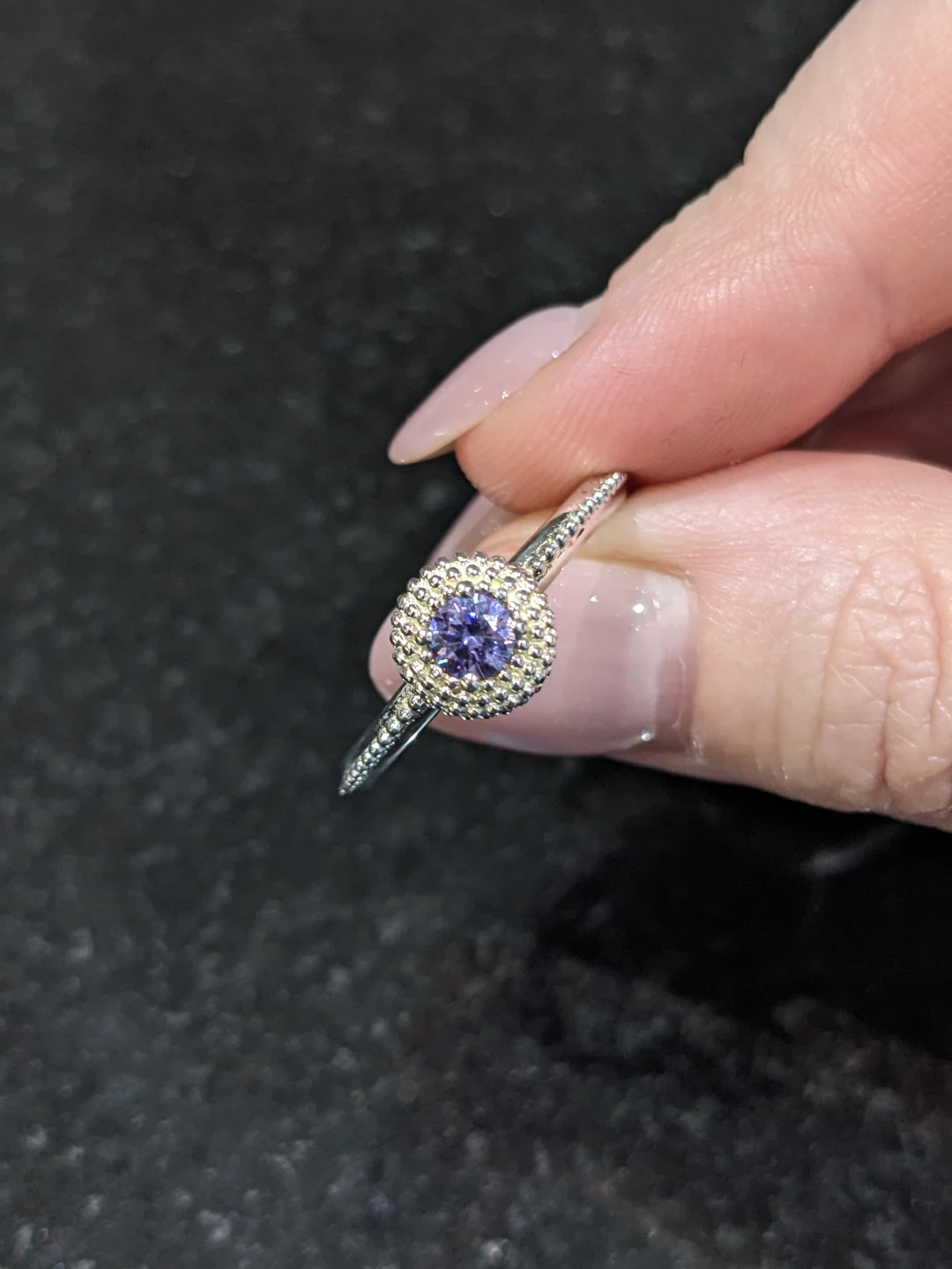 New Sterling Silver Chamilia Birthstone Ring