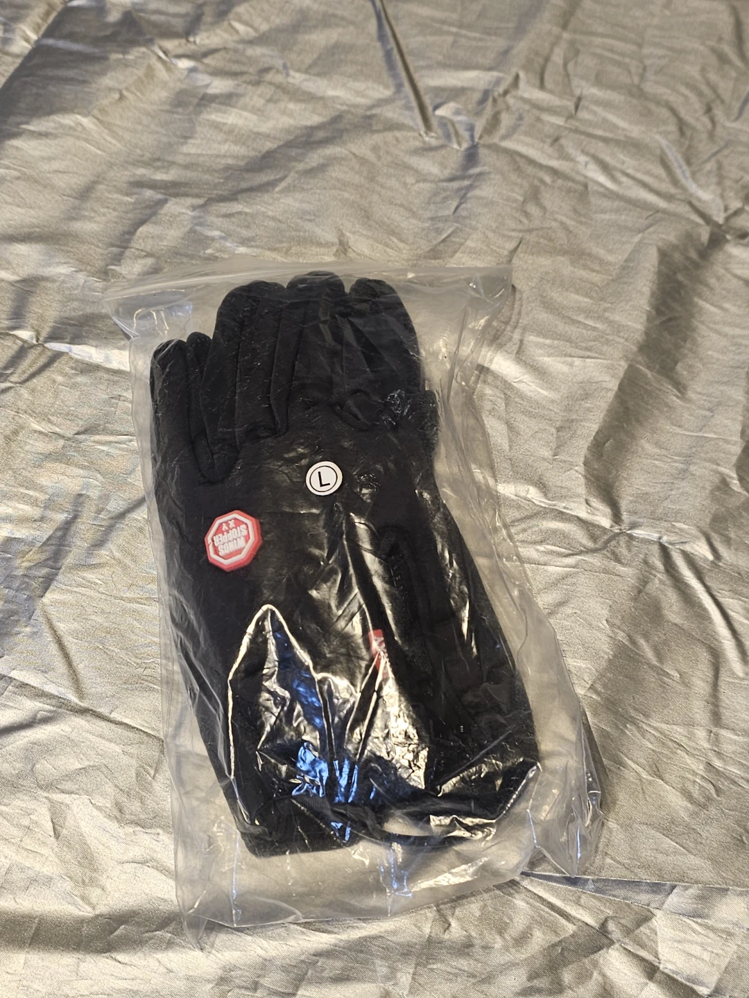 Black Winter Gloves - Size L