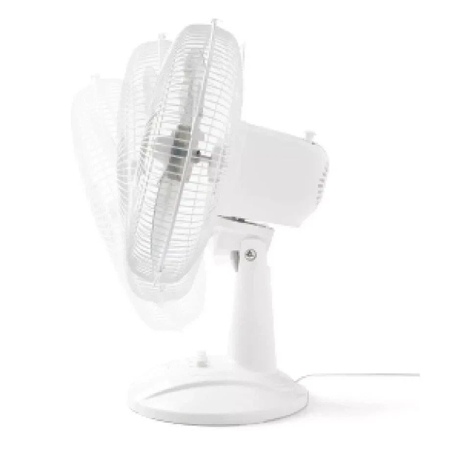 White oscillating desk fan - photo 3