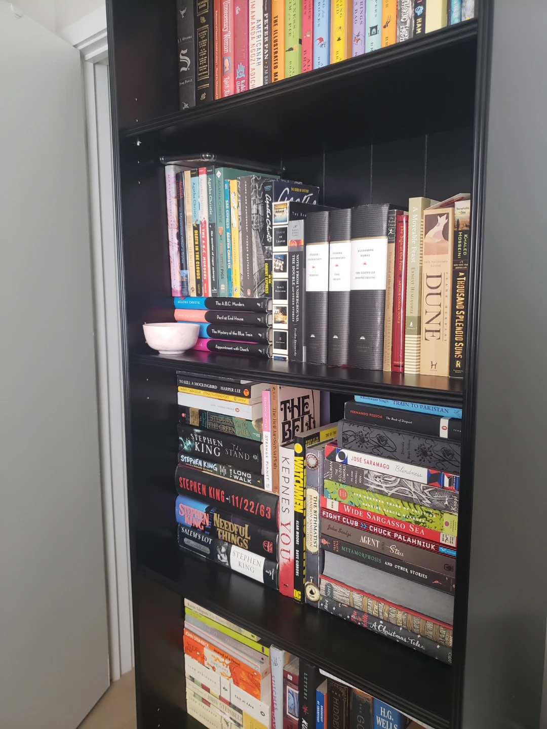 Black 5-Shelf Bookcase